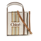 Woody Cotton Shoulder Bag – Beige