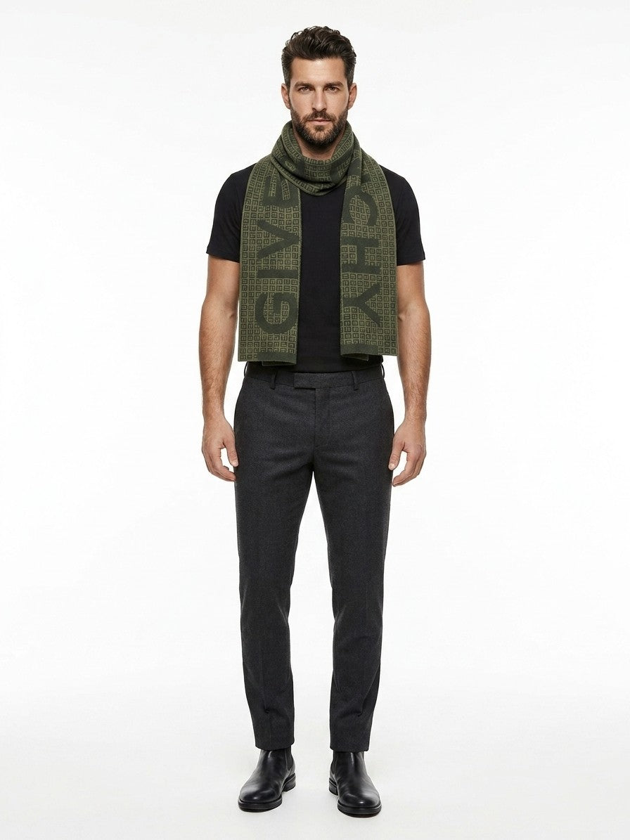Givenchy Wool Scarf in Green