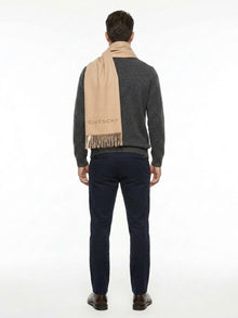 Givenchy Virgin Wool Scarf in Beige