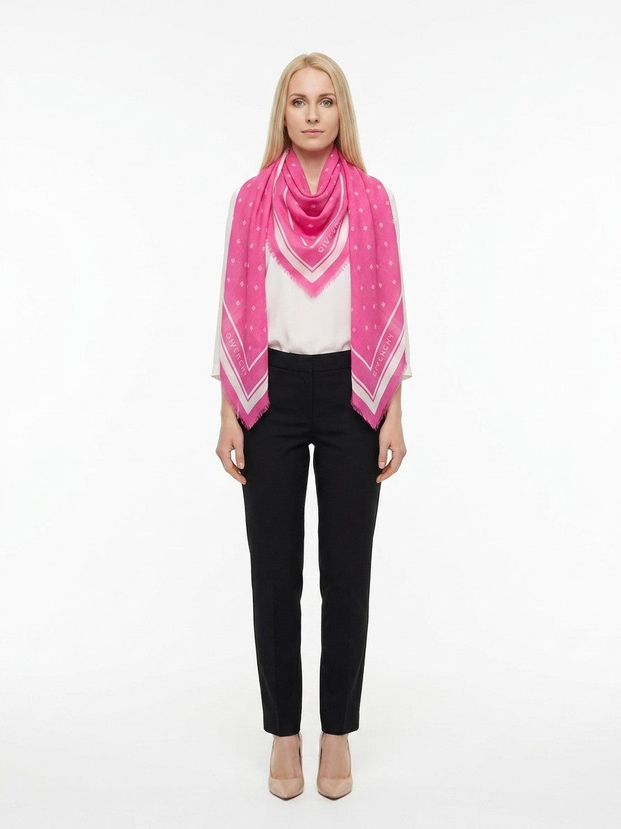 Givenchy Cashmere Scarf in Pink