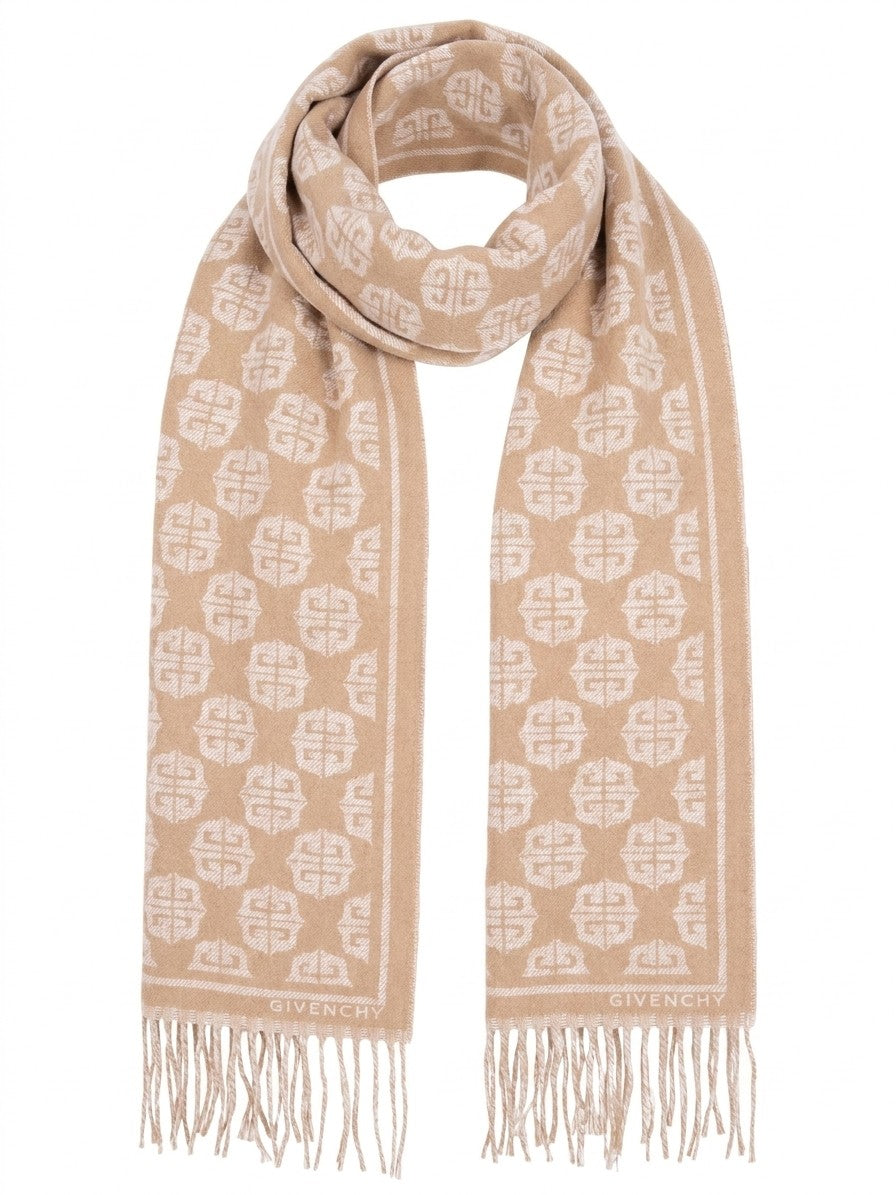 Givenchy Wool Scarf in Beige