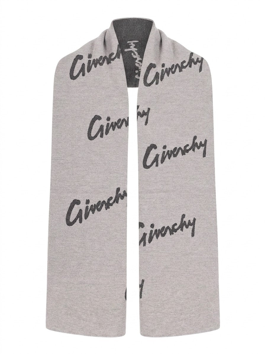 Givenchy Wool Scarf in Gray