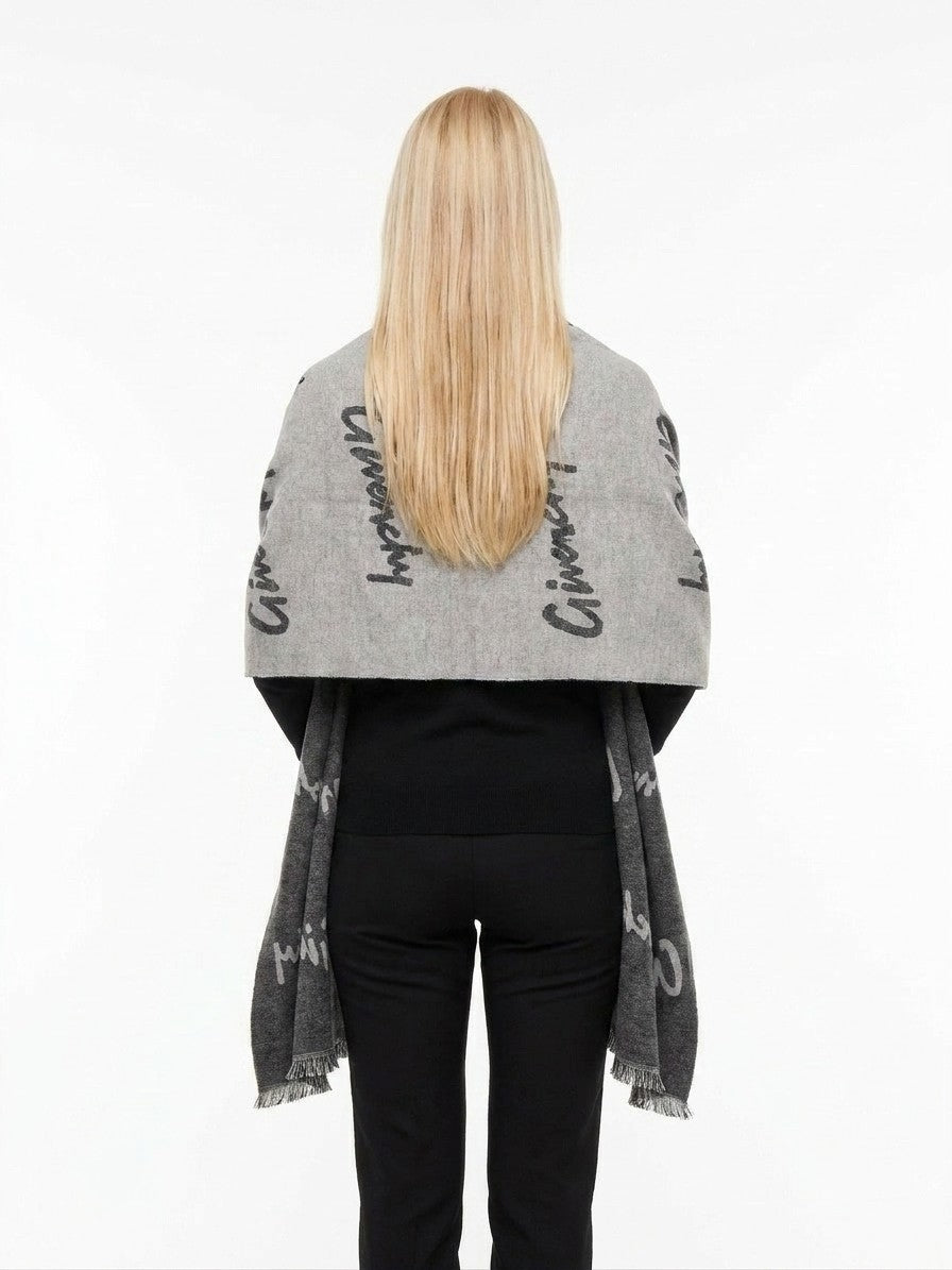 Givenchy Wool Scarf in Gray
