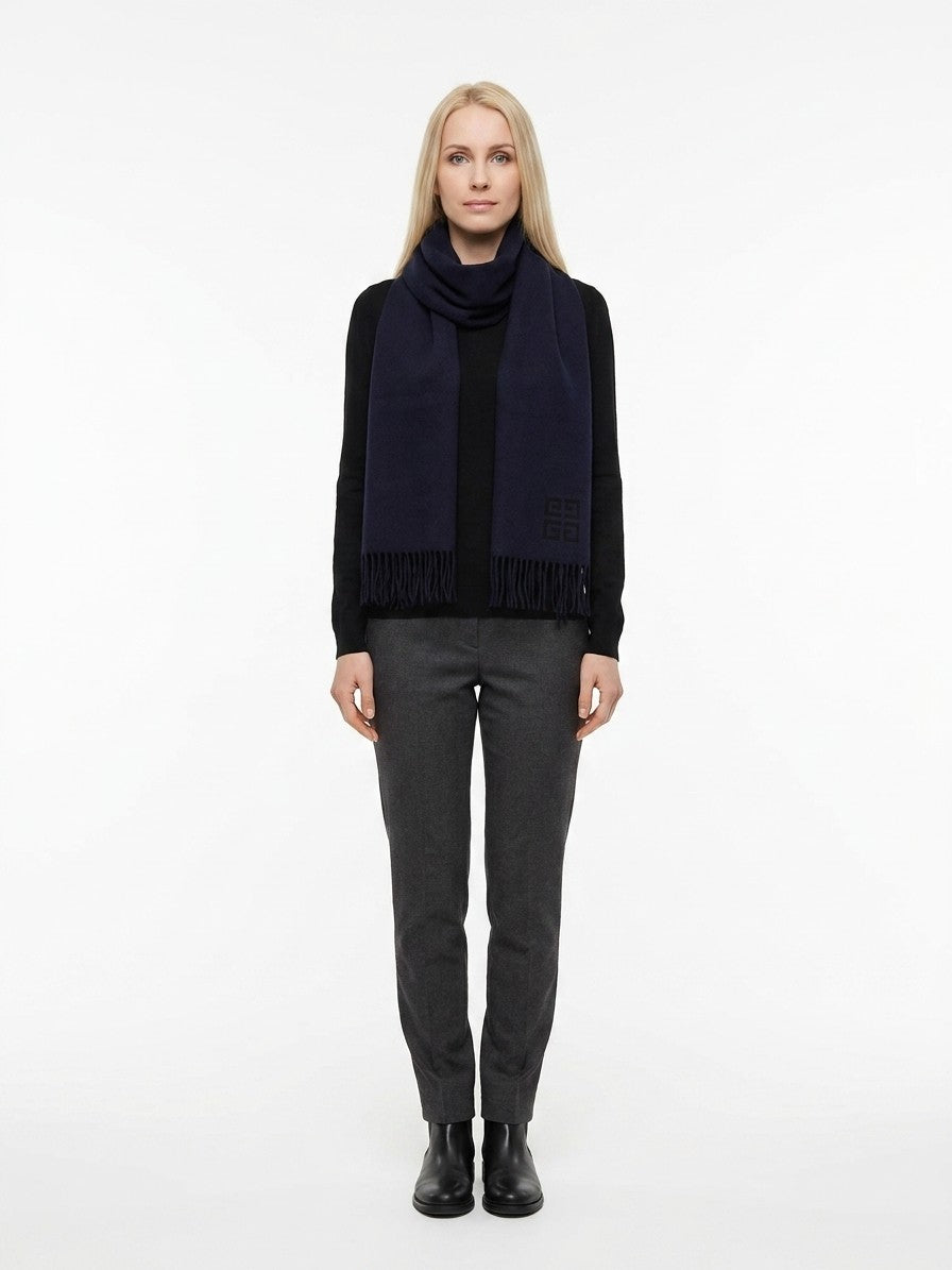 Givenchy Wool Scarf in Blue