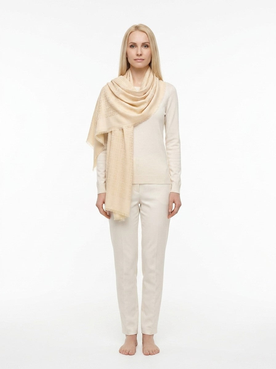 Givenchy Silk Scarf in Beige