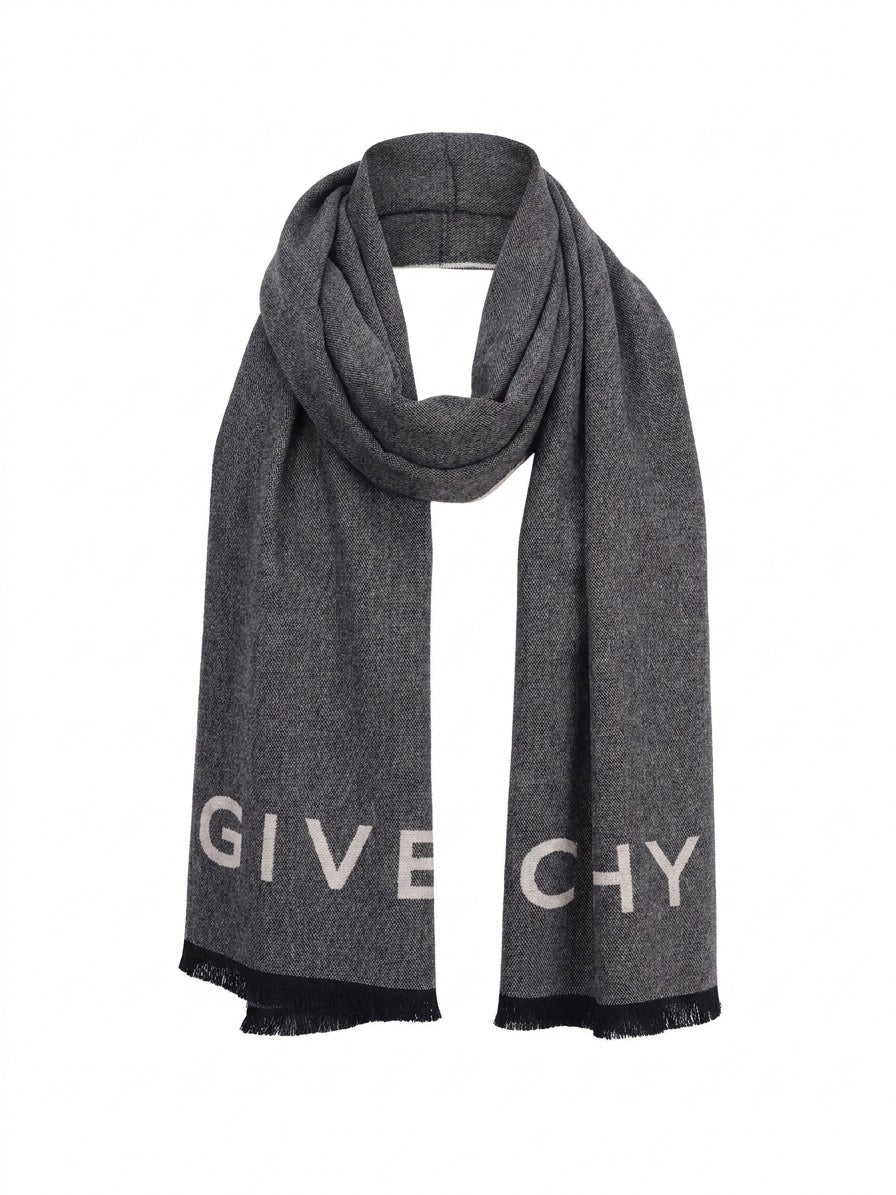 Givenchy Wool Scarf in Gray