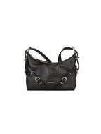 Buckled Leather Shoulder Bag