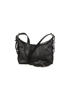Buckled Leather Shoulder Bag