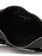 Buckled Leather Shoulder Bag