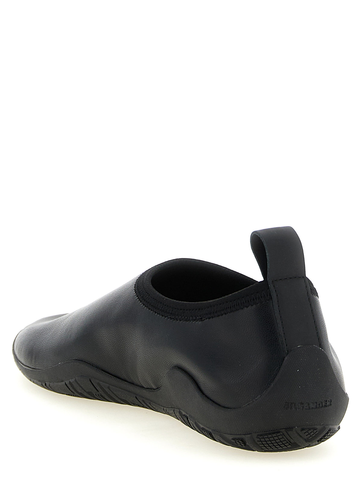 Black Synthetic Slippers