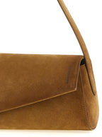 Brown Suede Shoulder Bag