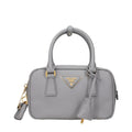 Grey Leather Handbag