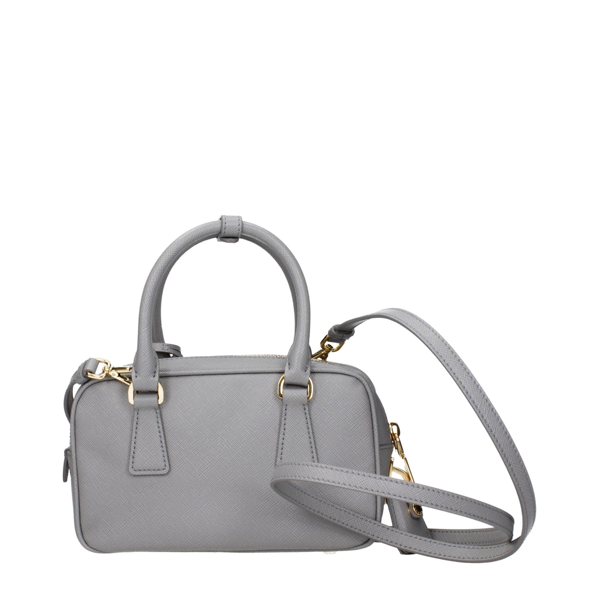 Grey Leather Handbag