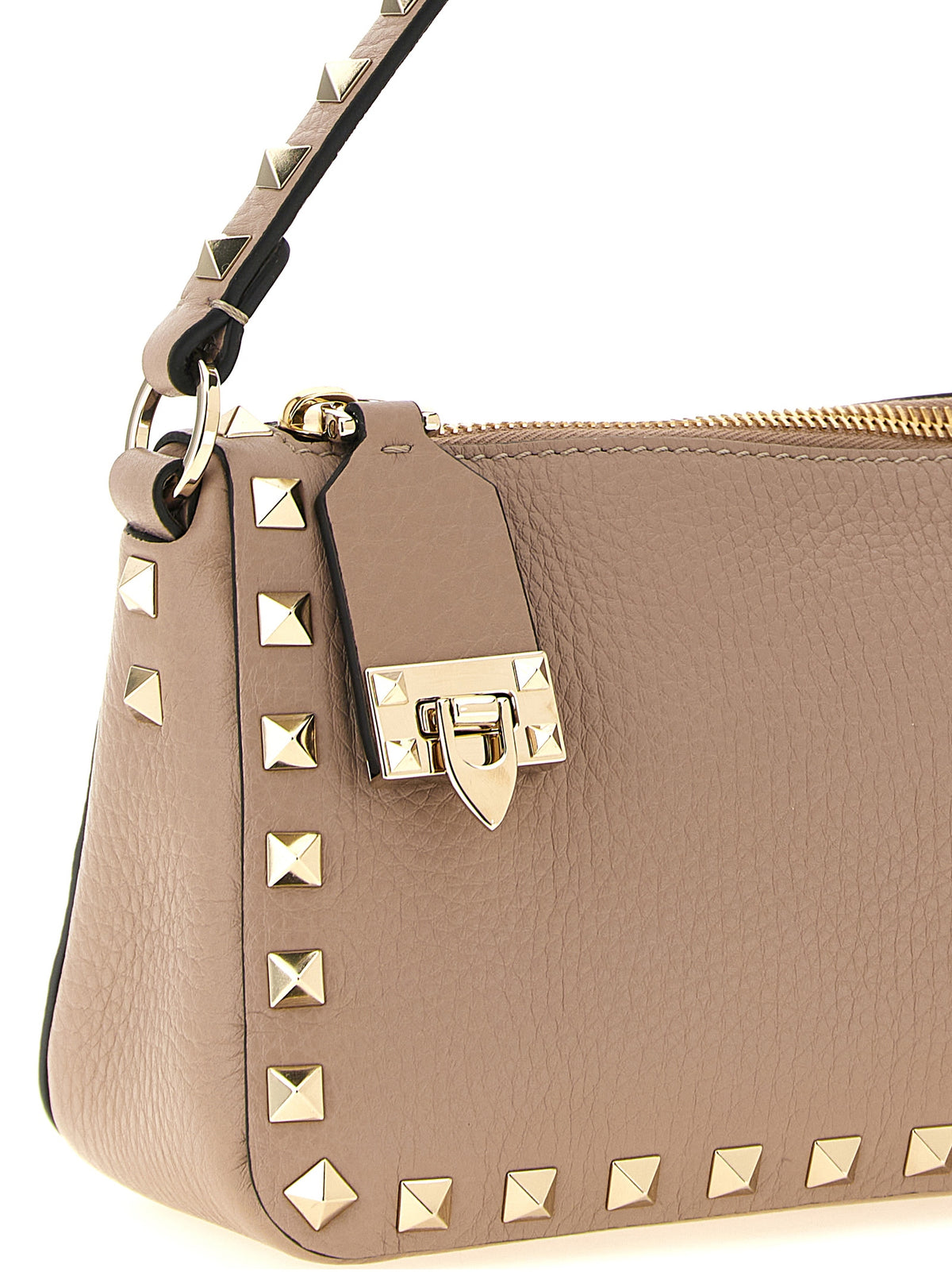 Pink Leather Shoulder Bag