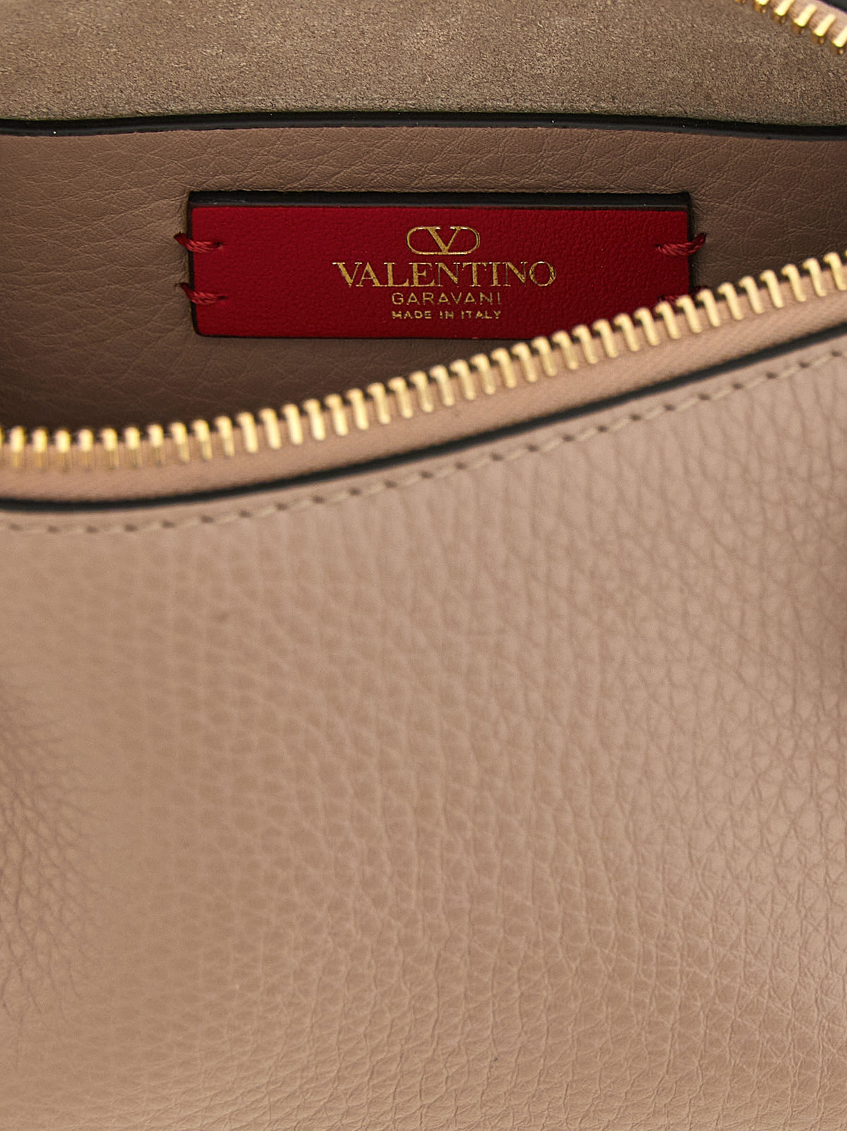 Pink Leather Shoulder Bag