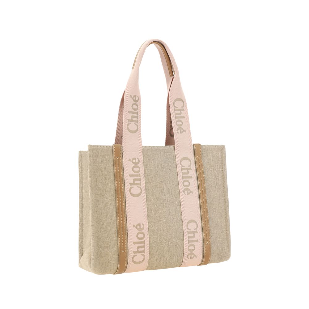 Linen Shoulder Bag – Brown