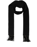 Black Virgin Wool Scarf