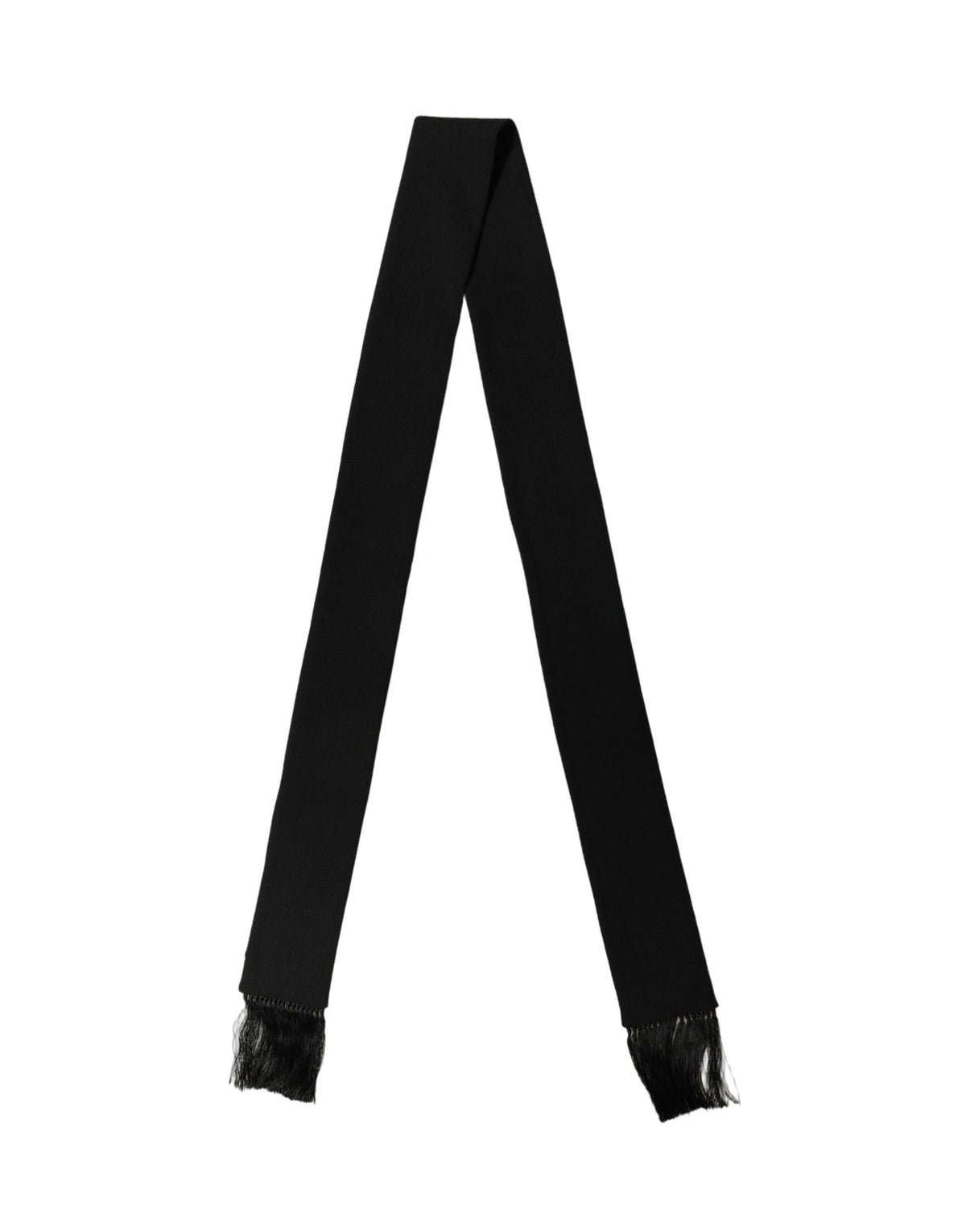 Black Virgin Wool Scarf