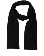 Black Virgin Wool Scarf