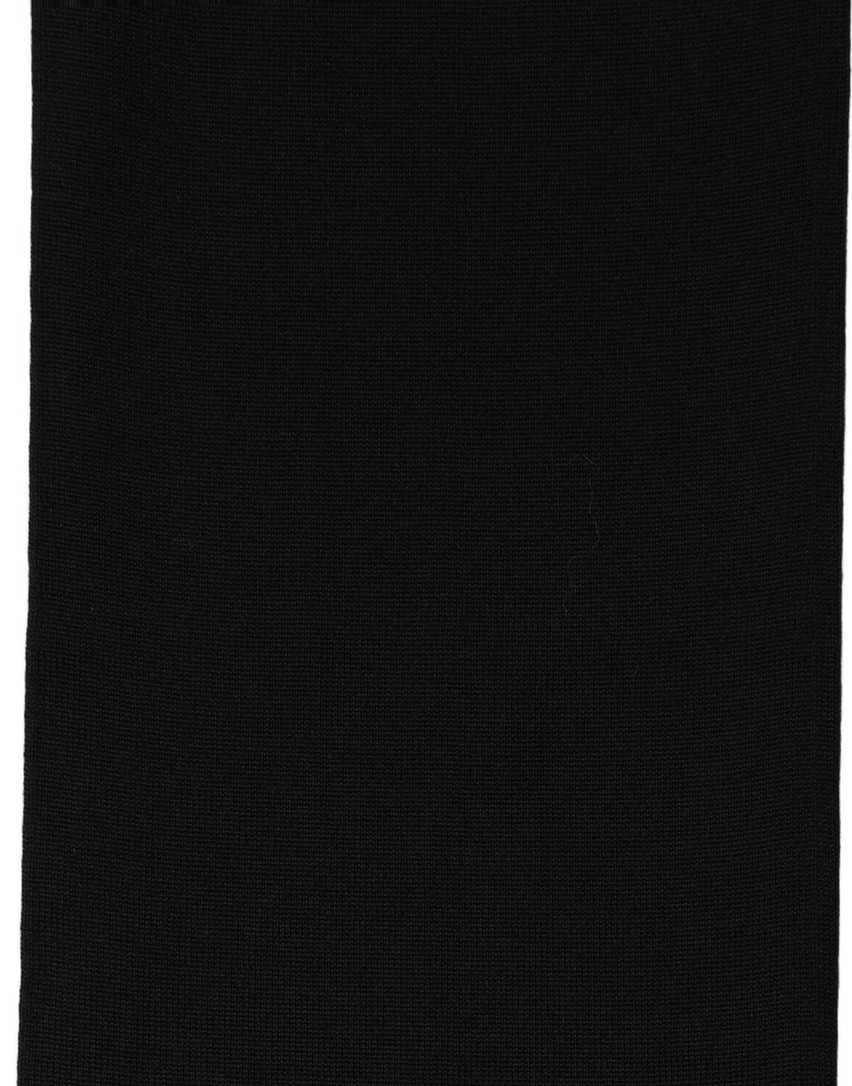 Black Virgin Wool Scarf