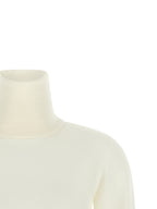 White Virgin Wool Sweater