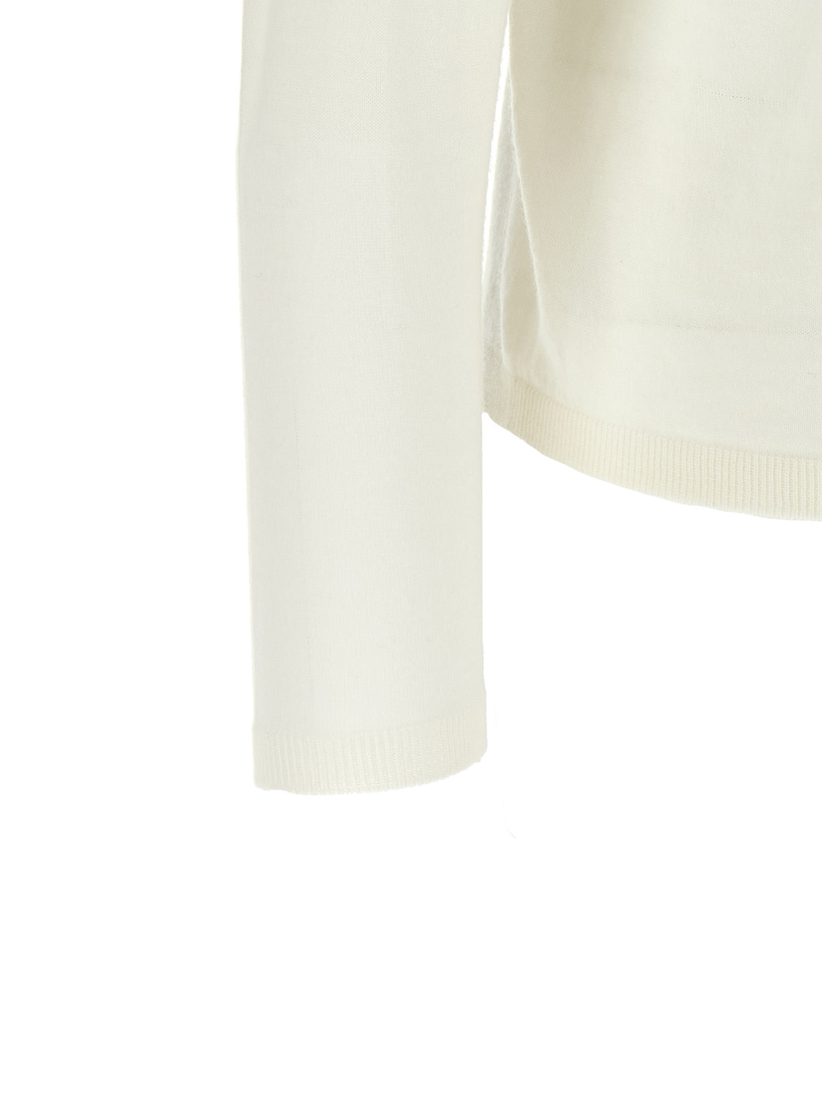 White Virgin Wool Sweater