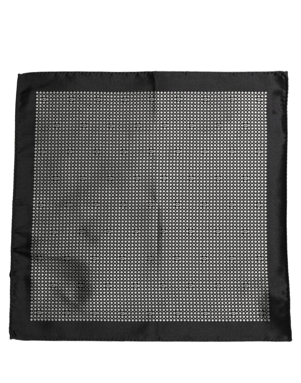 Black and White Pocket Square