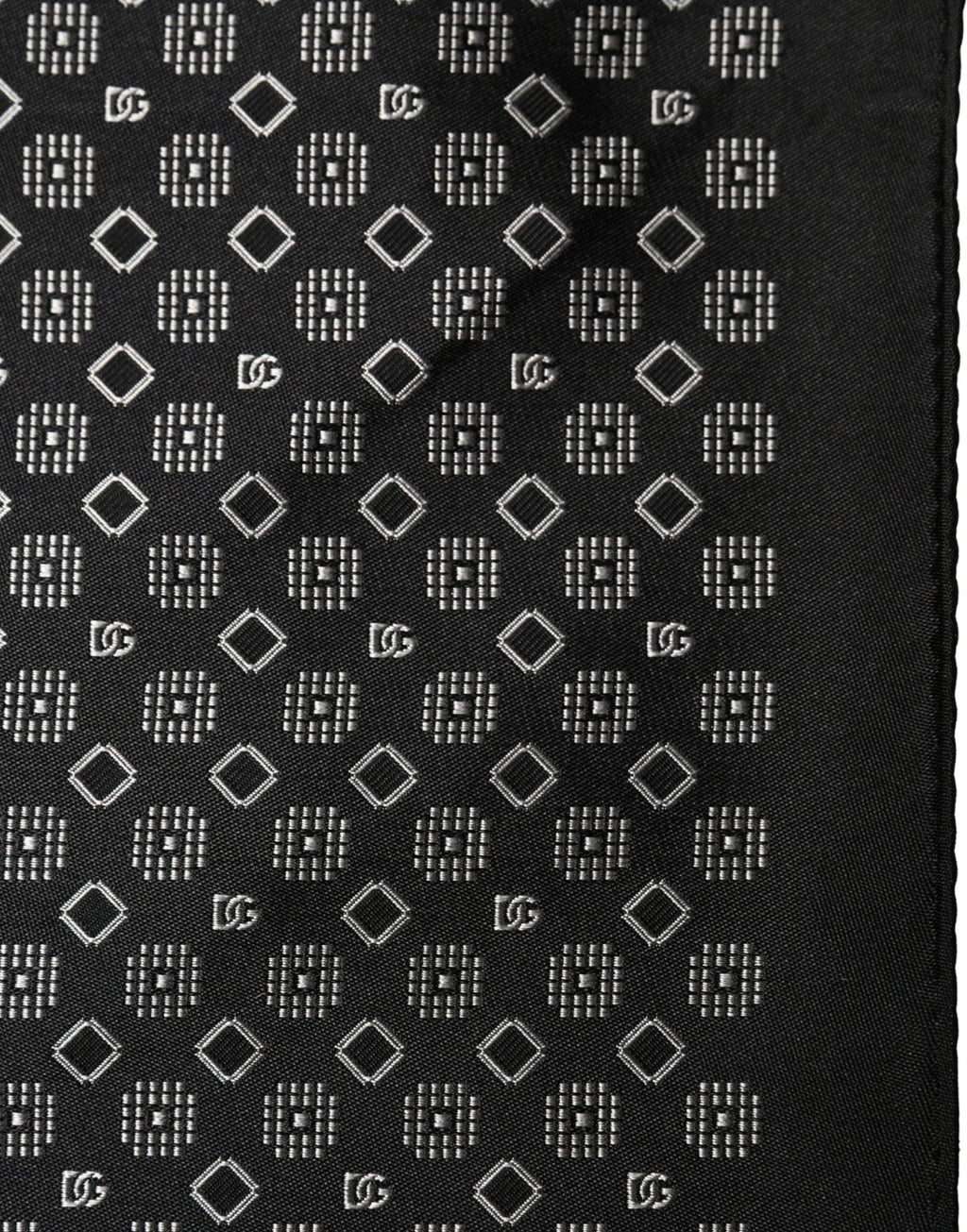 Black and White Pocket Square