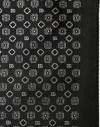 Black and White Pocket Square