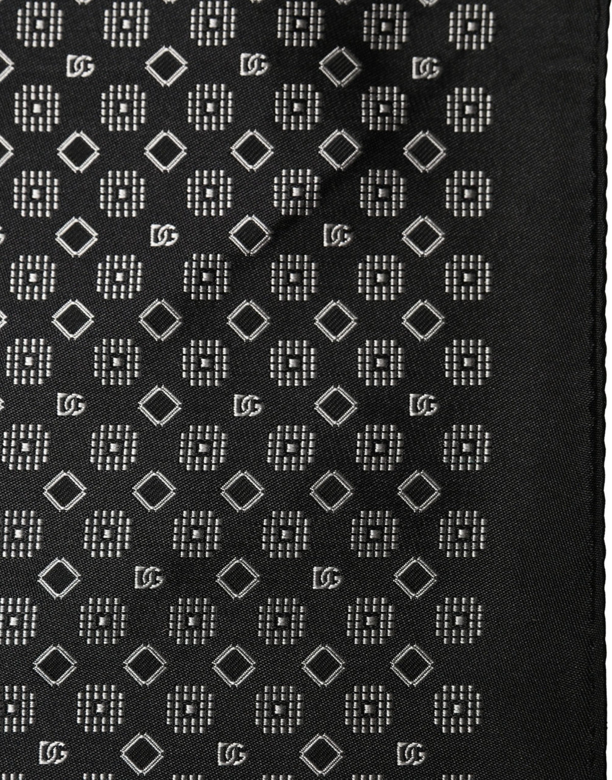 Black and White Pocket Square