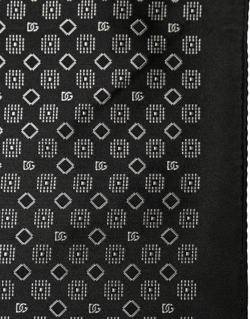 Black and White Pocket Square