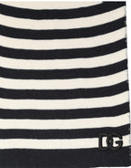 Black and White Silk Scarf