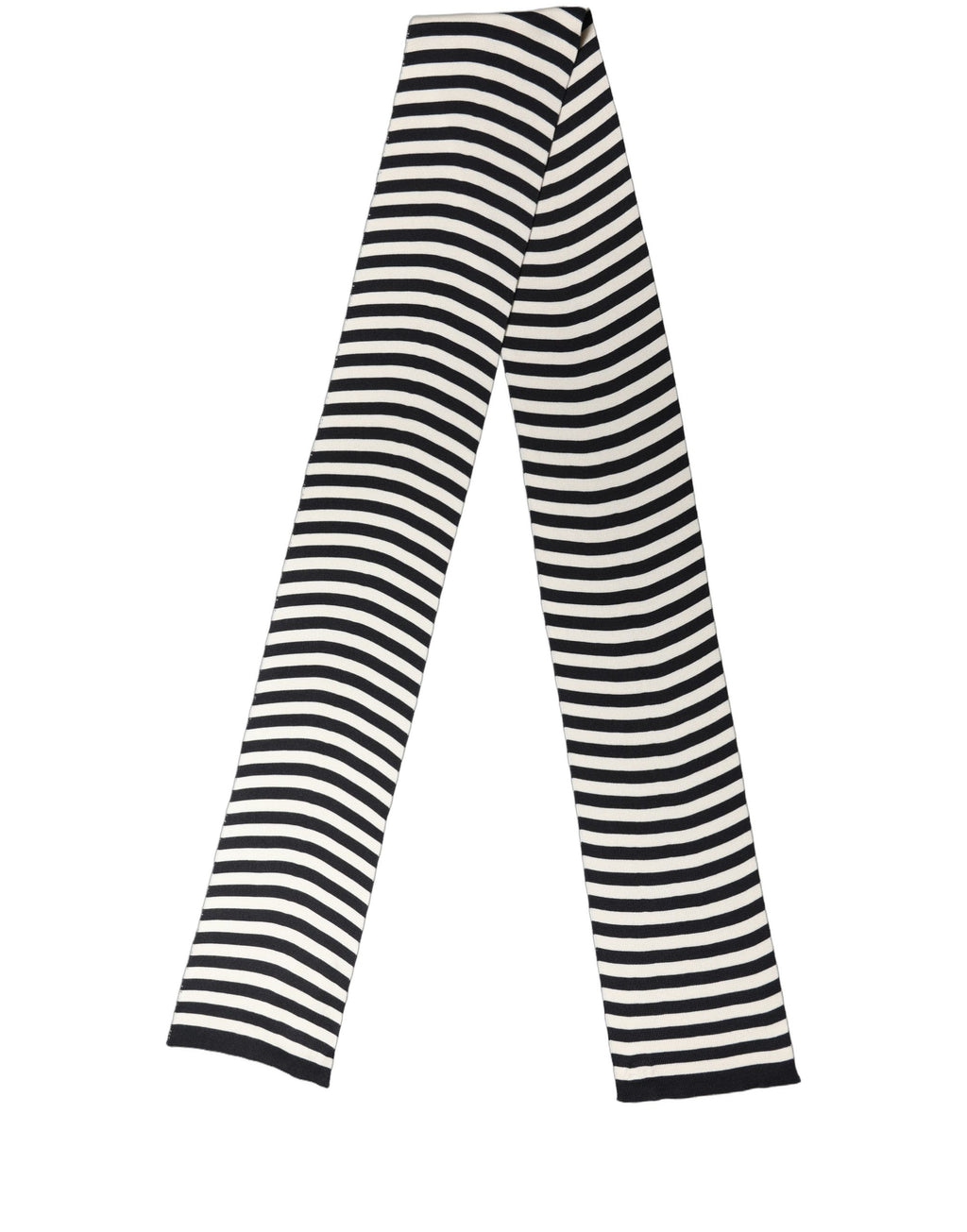 Black and White Silk Scarf