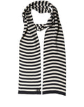 Black and White Silk Scarf