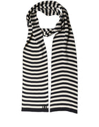 Black and White Silk Scarf