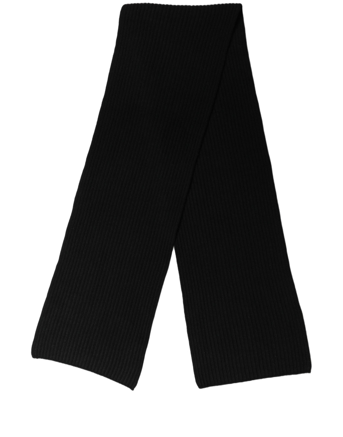 Black Virgin Wool Scarf