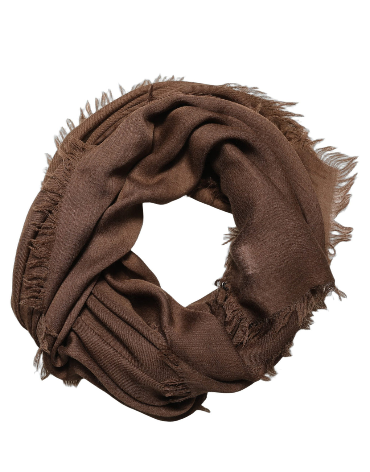 Brown Silk Scarf