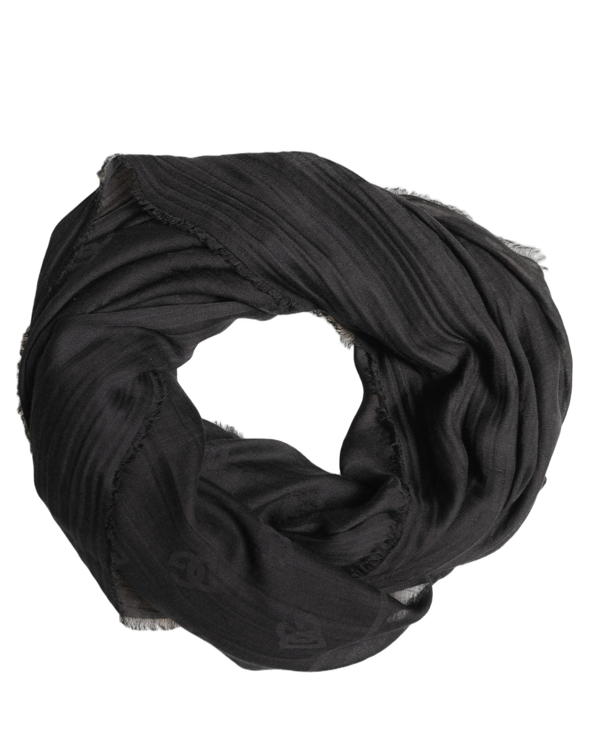 Black Silk Scarf