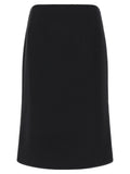 Black Wool Skirt