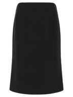 Black Wool Skirt