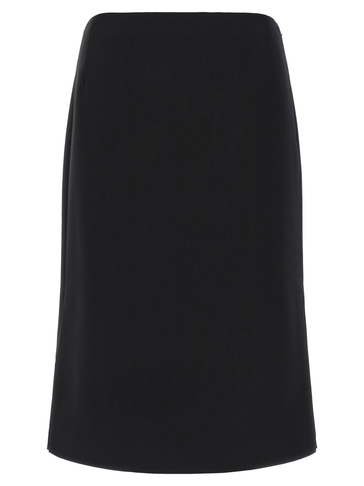 Black Wool Skirt