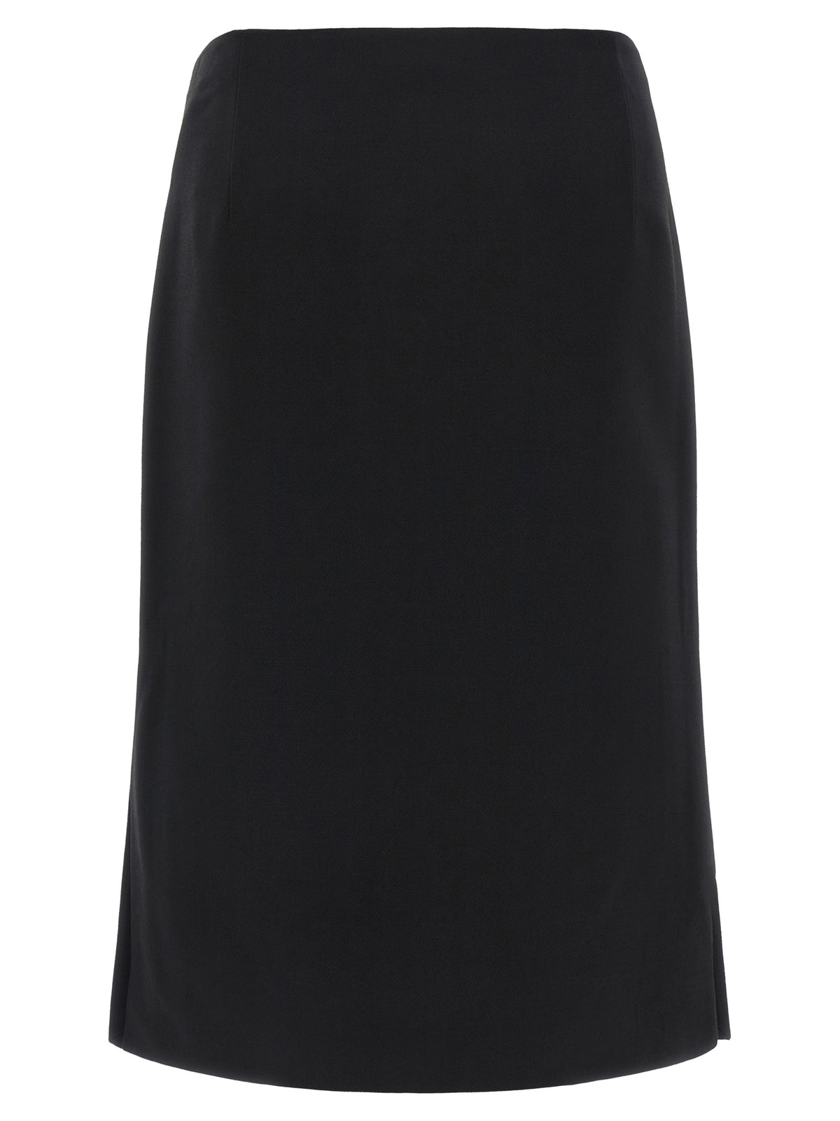 Black Wool Skirt