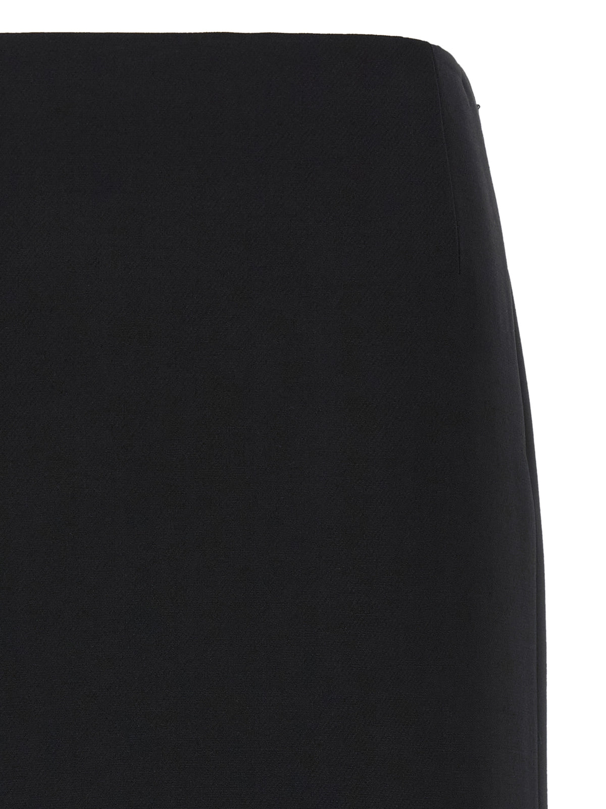 Black Wool Skirt