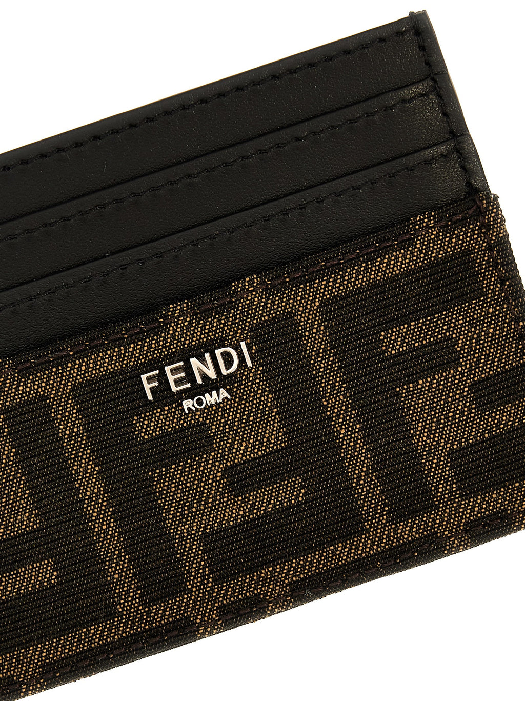 FF Leather Card Holder – Brown
