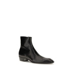 Leather Ankle Boots – Black