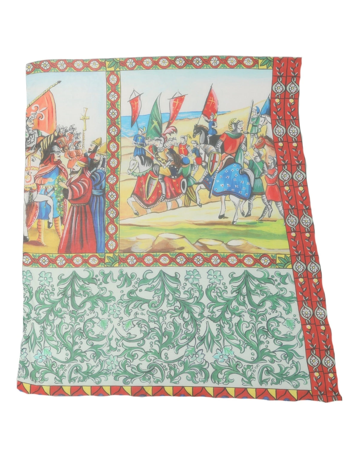 Multicolour Silk Scarf
