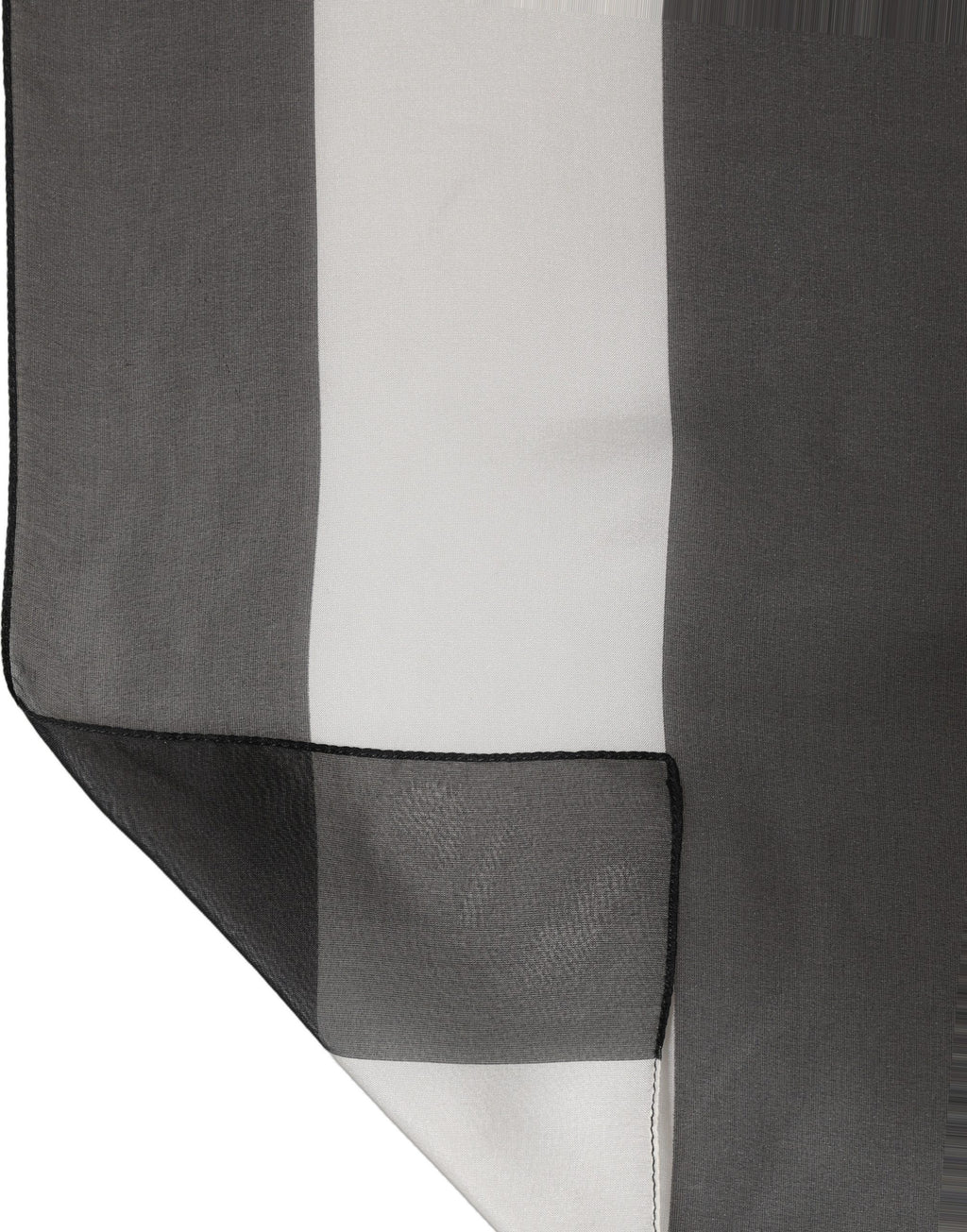 Black and White Silk Scarf