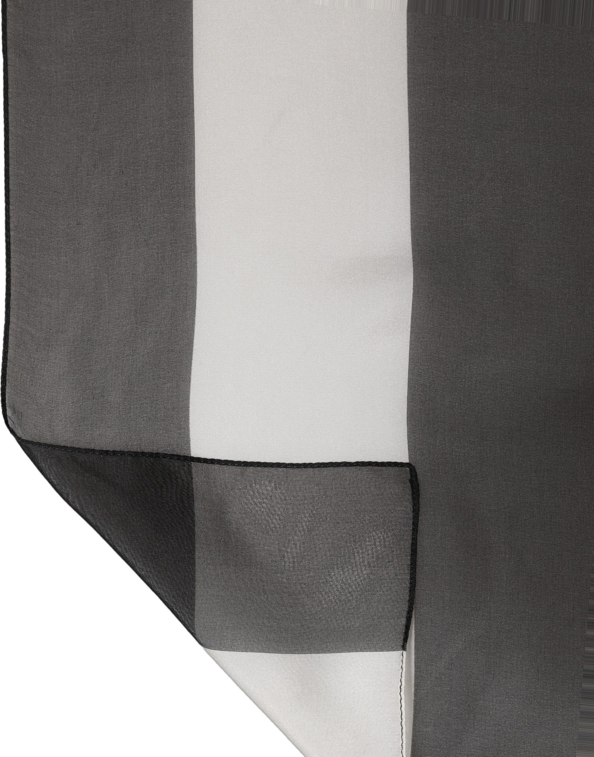 Black and White Silk Scarf