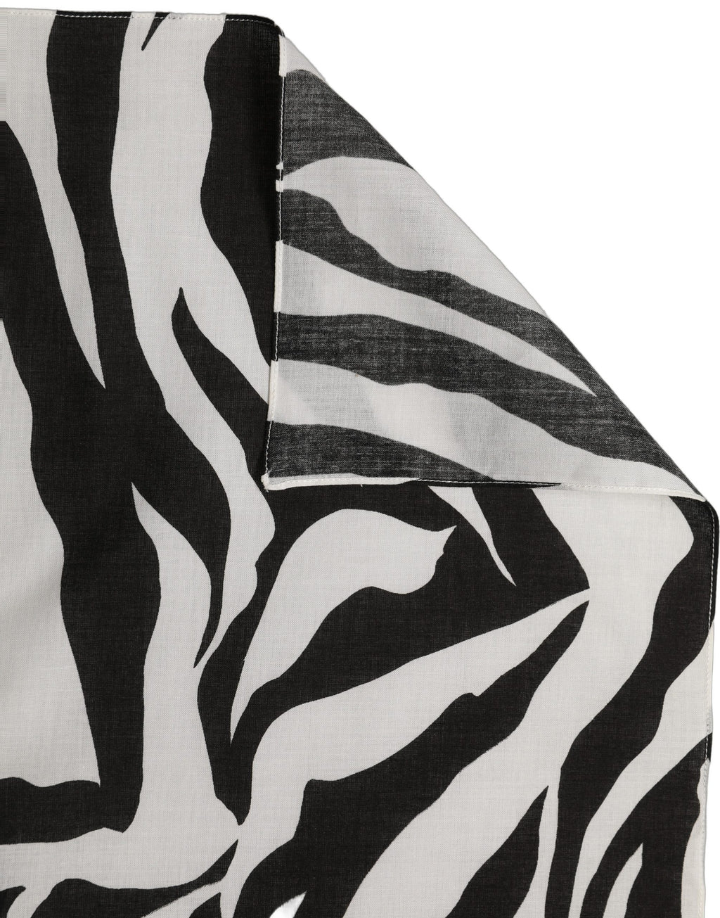 Black and White Cotton Scarf