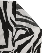 Black and White Cotton Scarf